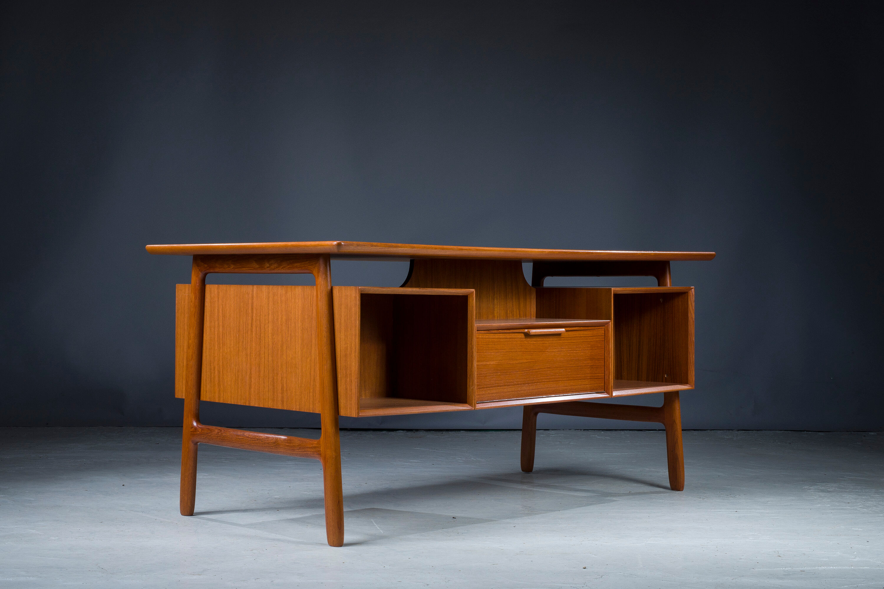 Teak 75 desk from Omann Jun, 1960s