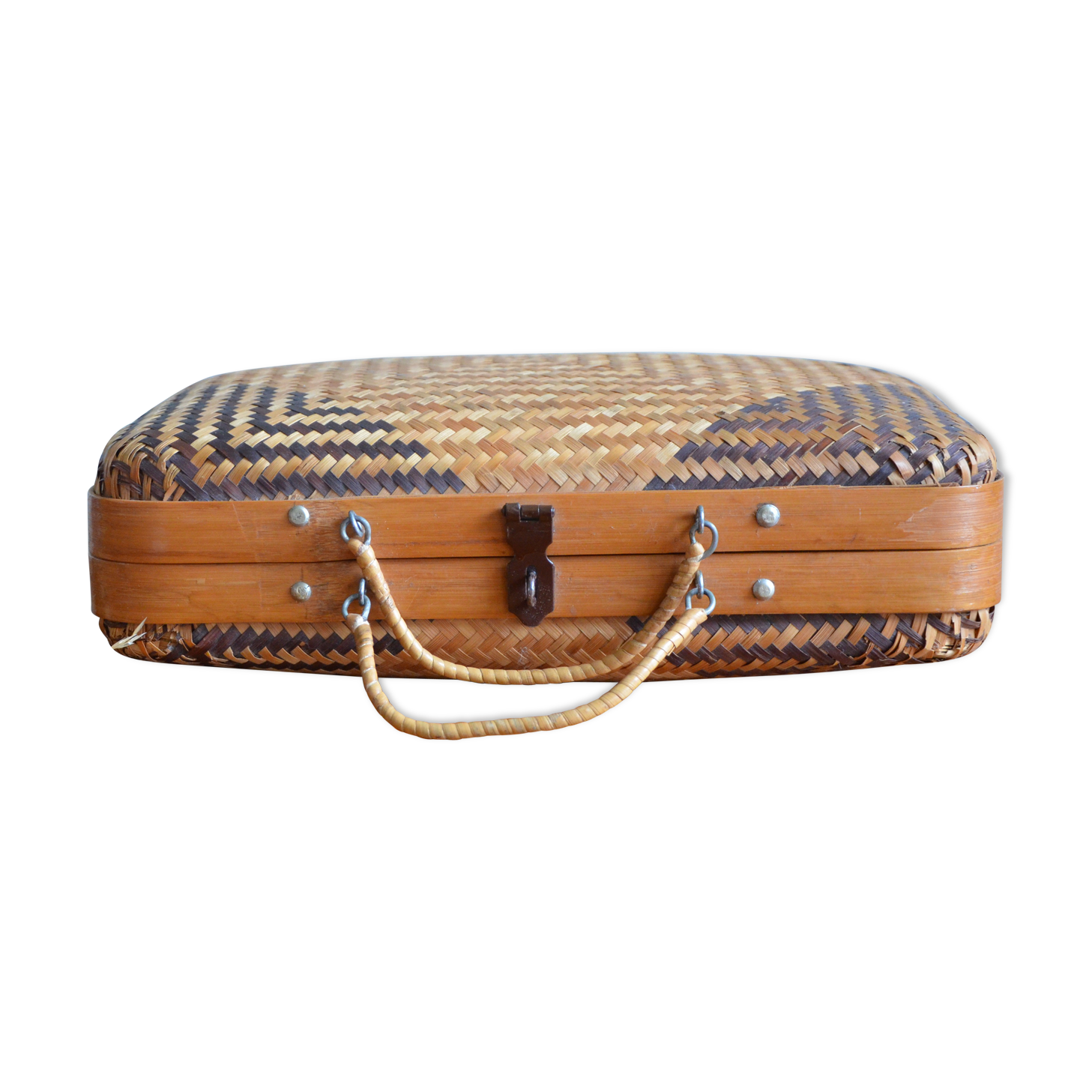 Vintage wicker case