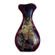 Limoges porcelain vase cobalt blue peacock motif orientalist flowers