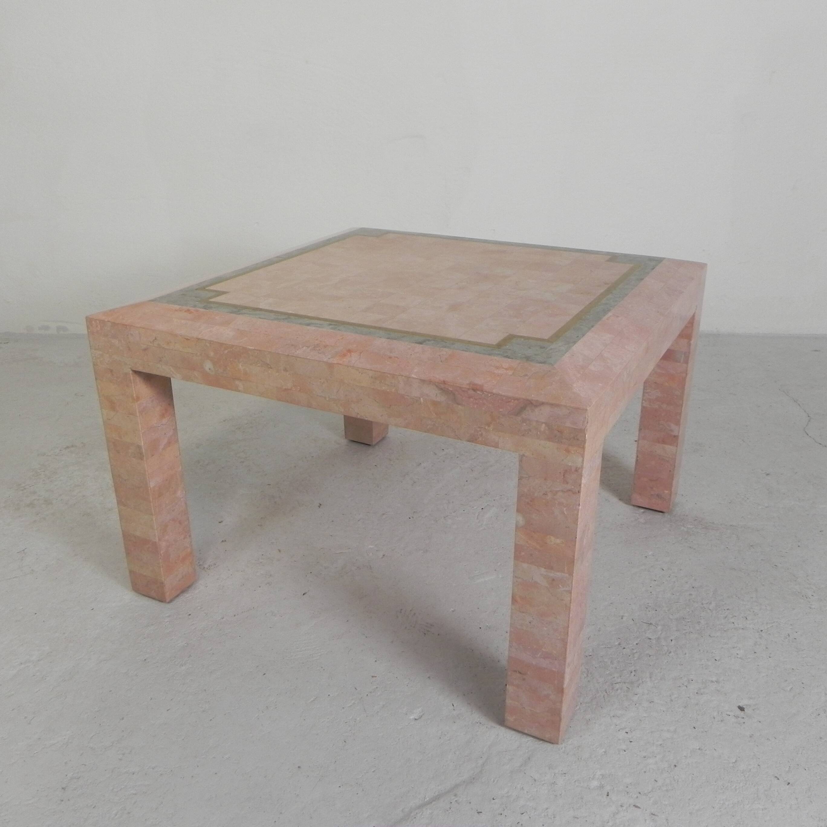 Marble coffee table by Robert Marcius for Casa Bique, 1980s.