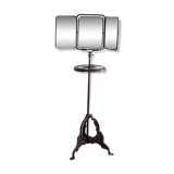 Barber's mirror on triptych stand early 20th century