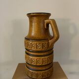 W Germany ochre ceramic vase.