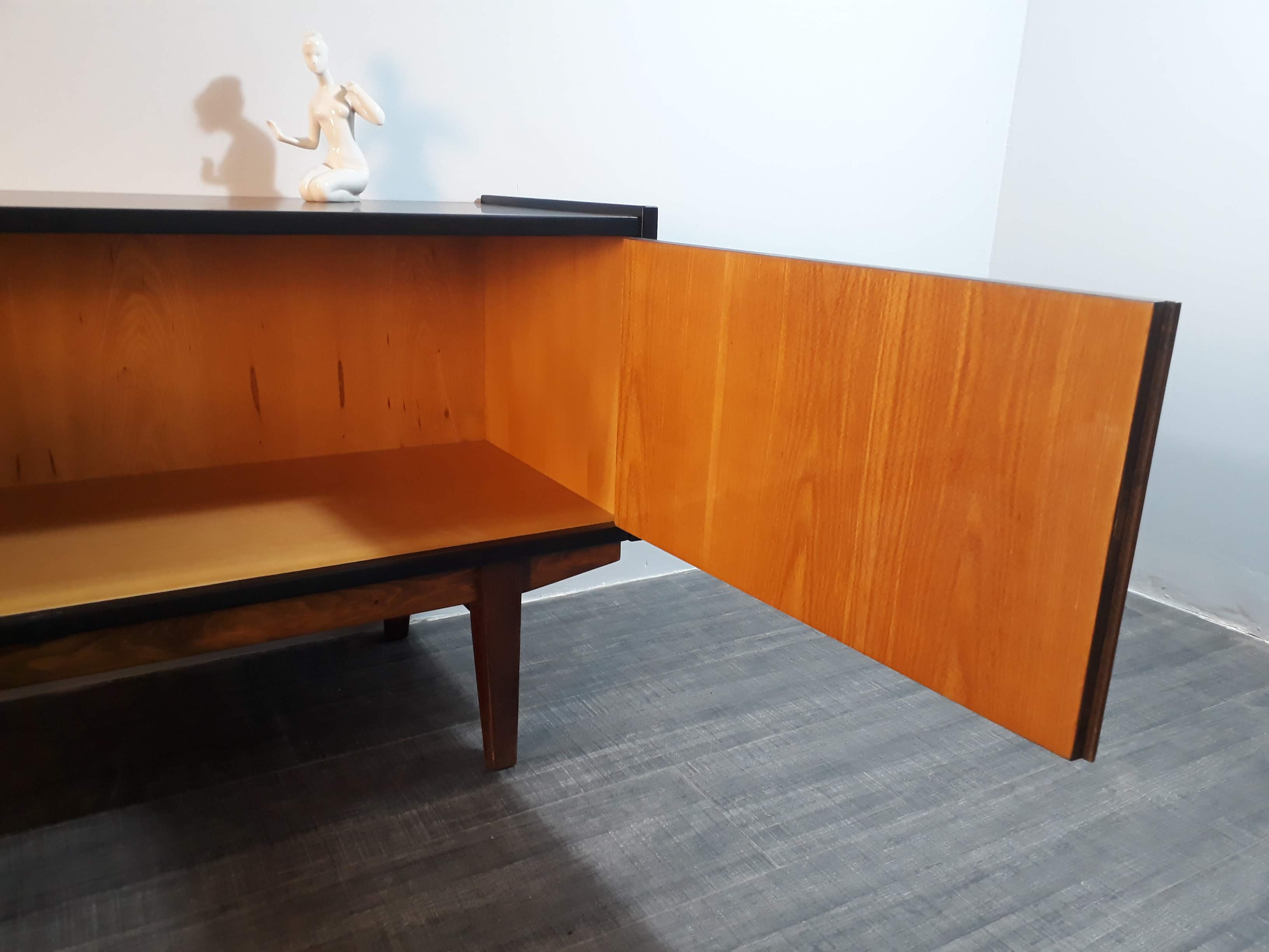 Walnut sideboard Rajmund Halas Poland 1967