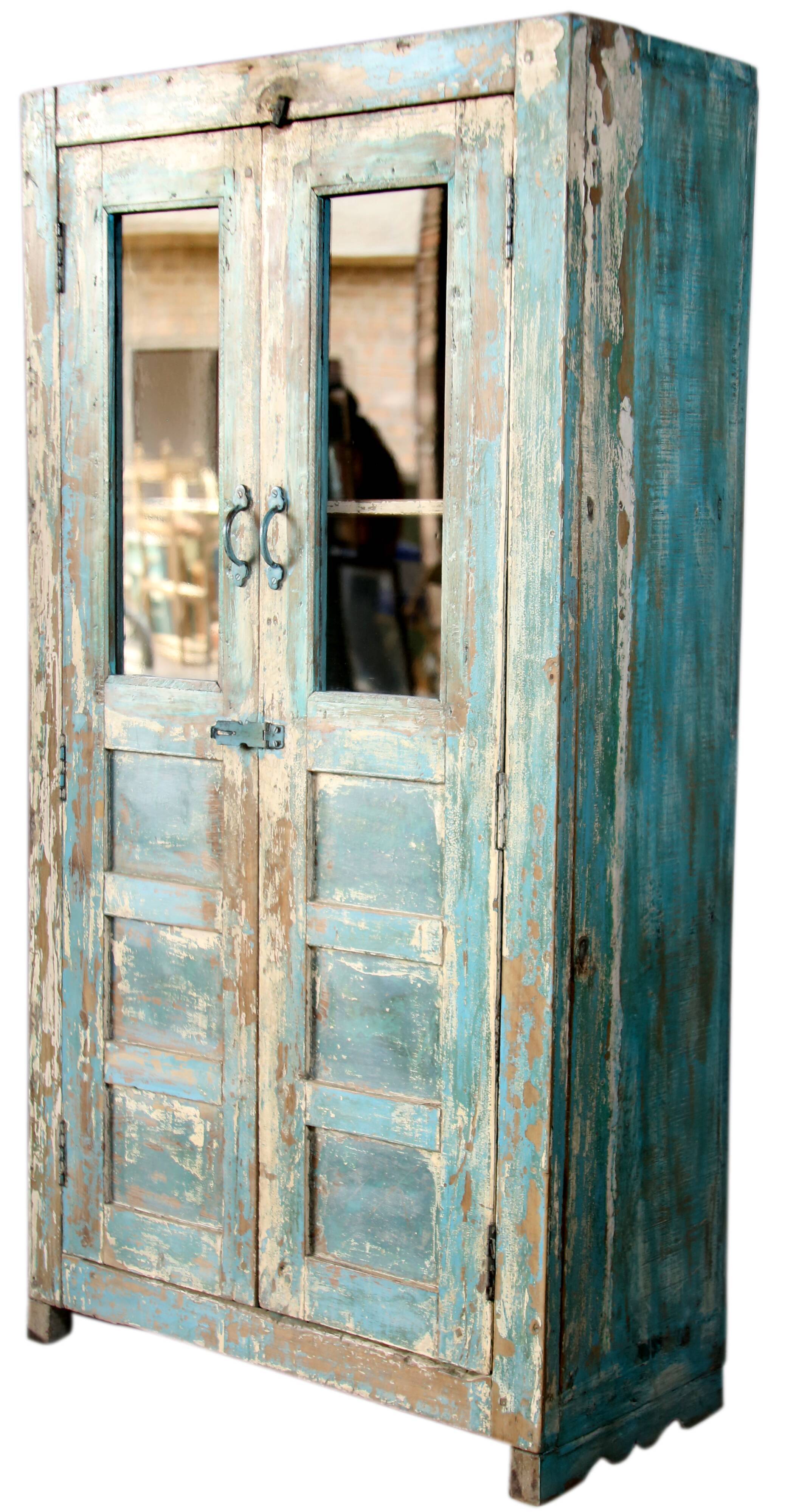 Old croeselier - Burmese teak cabinet