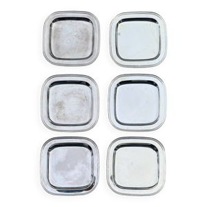 sous assiettes métal