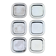 Silver-plated metal underplates from the 1980s.