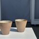 Set of 2 cups / mug Indonesian ceramic (matte brown)