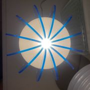 Lampe en plexiglas ou plexi vintage en forme de méduse