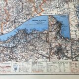 Vintage map of Algeria 1947