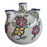 Vase pique fleurs motif floraux orchies moulin  7 g.123