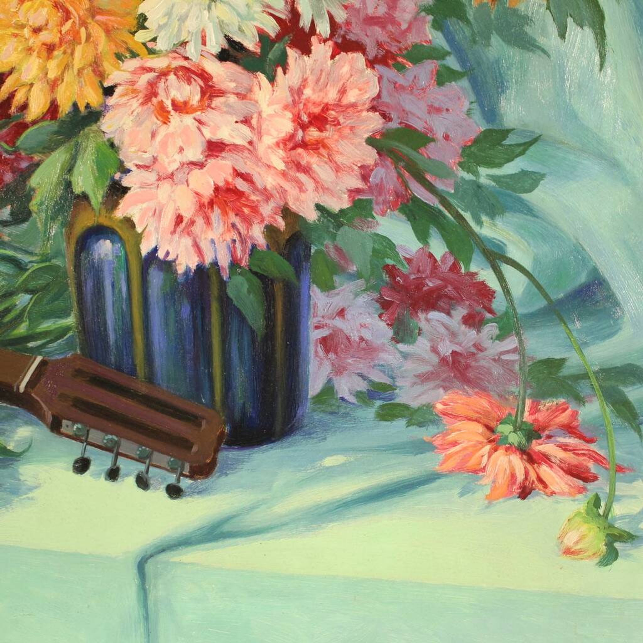 Nature morte peinte signée française du 20e siècle