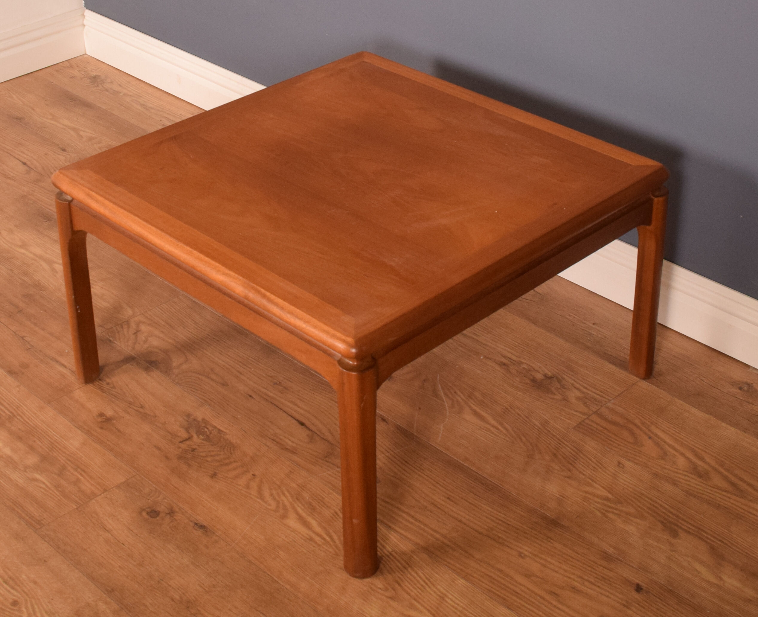 Restored Teak 1960s Square Nathan Coffee Table