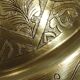 Chiseled solid brass tray North Africa