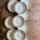 Set of 10 vintage deep plates, Monico models by Digoin/Sarregue.