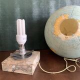 Illuminated glass globe from the 1930s/40s, V. Vindrinet, Paris