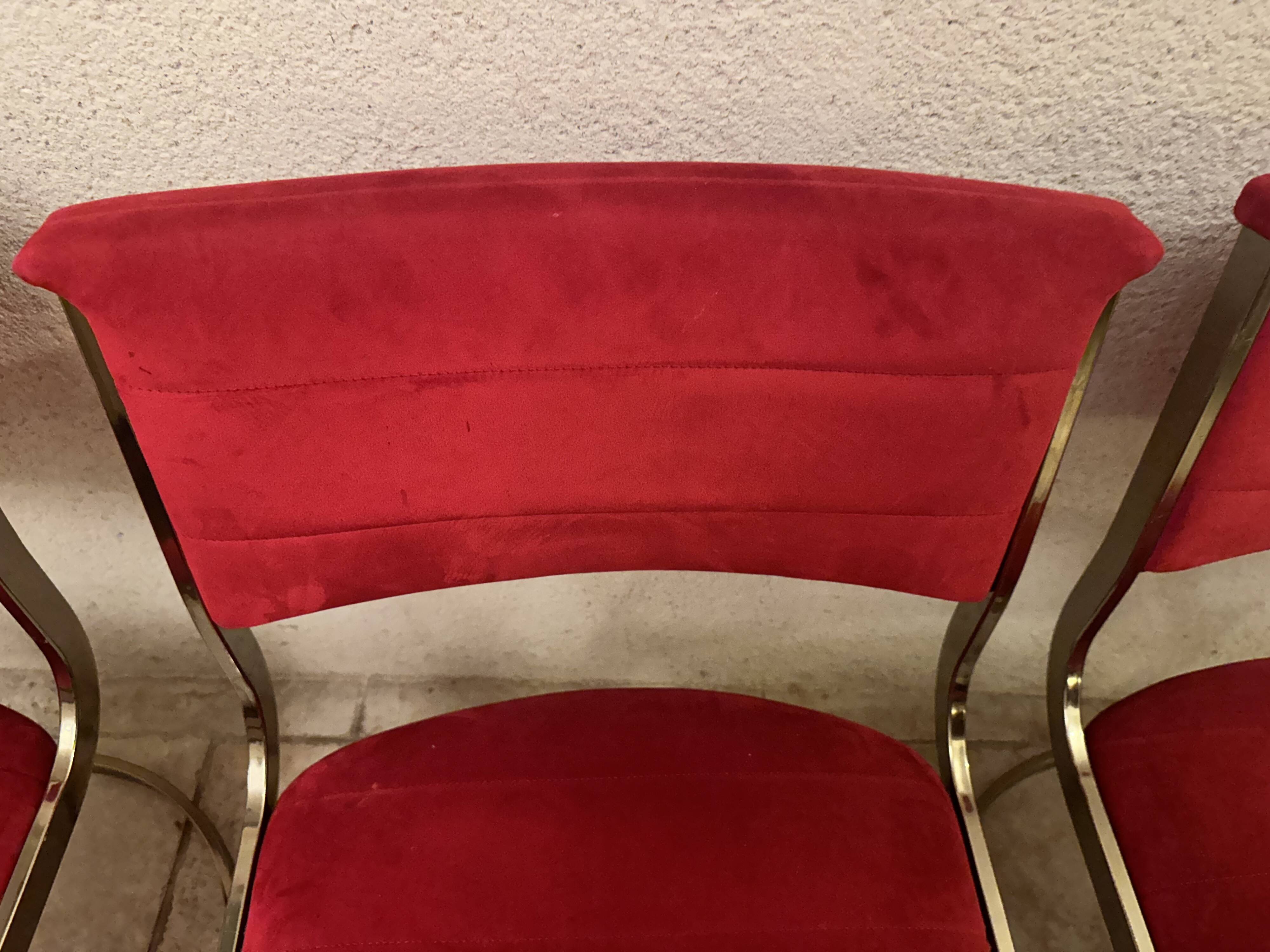 Milo Baughman (1923-2003), in the style of. Set of 6 chairs