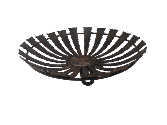 Wrought iron fruit basket