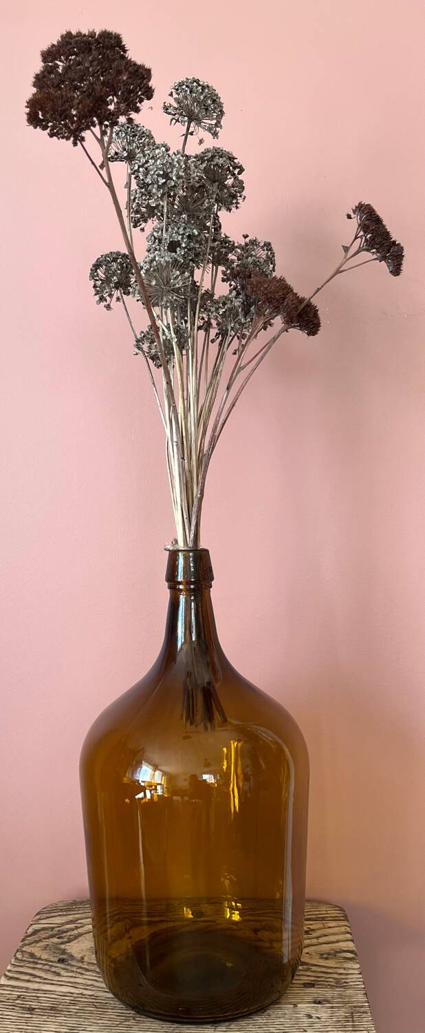 2L amber demijohn