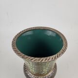 Sandstone vase signed Breugnot Art Deco style