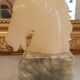Horse head bookend in onyx and marble