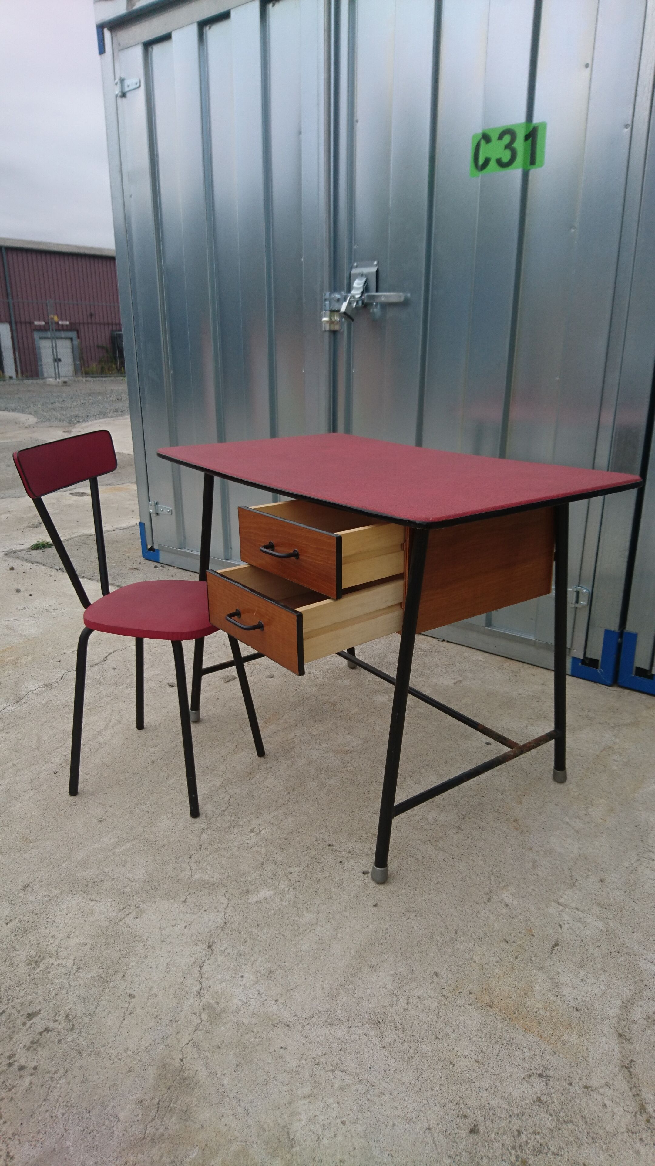 Desk and Chair vintage