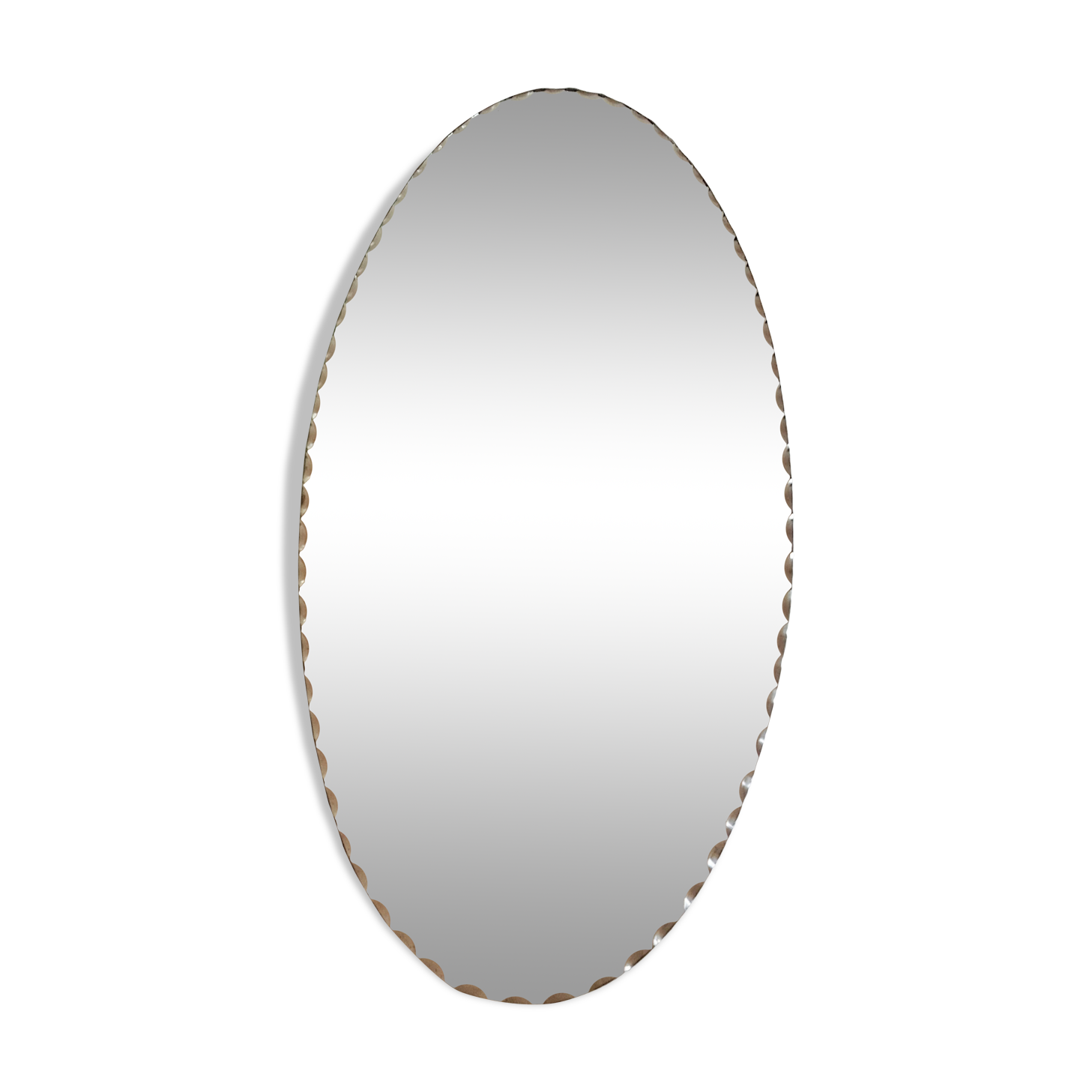 Mirror beveled to ask vintage 50x24cm