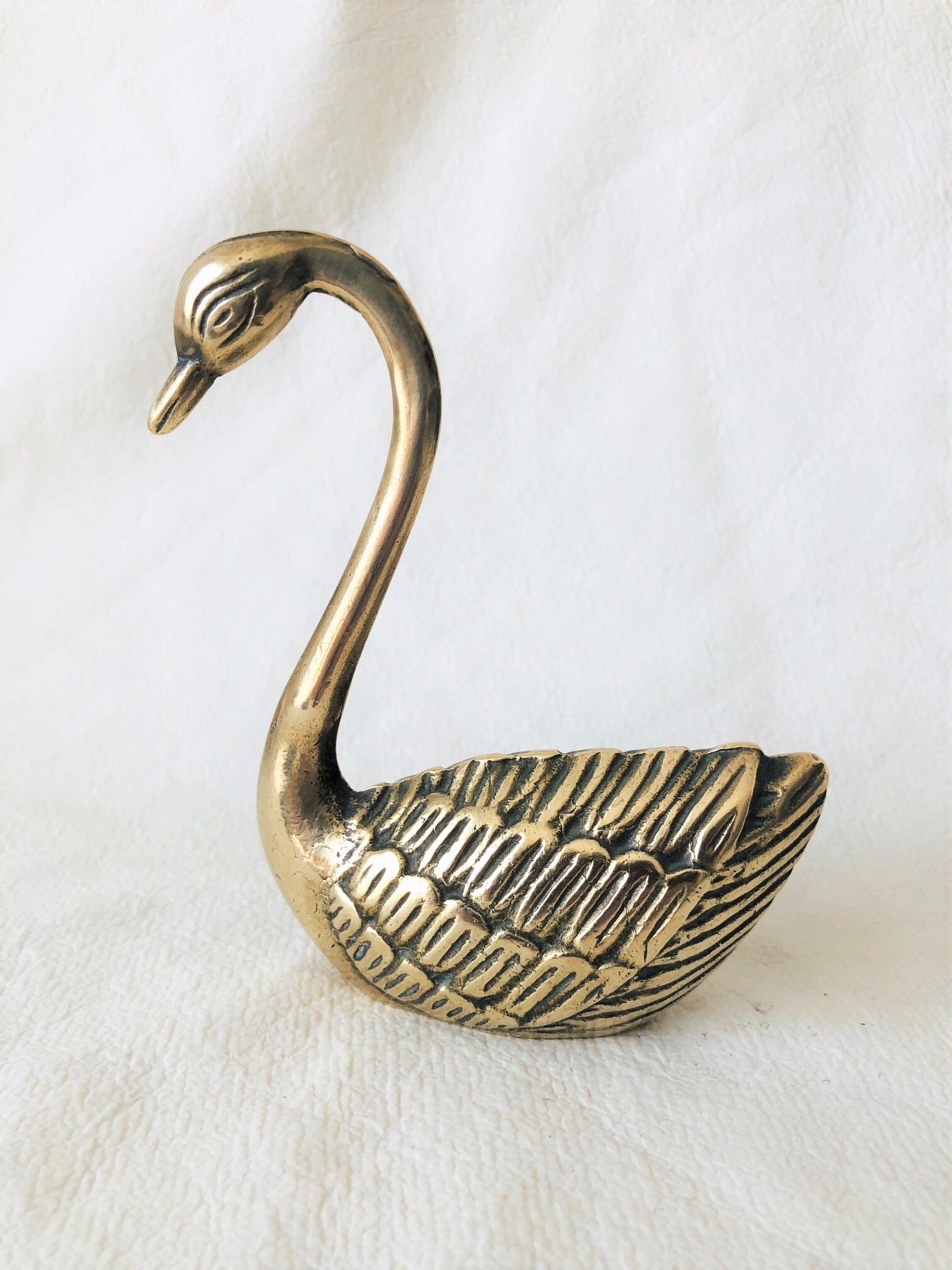 Ancient brass swan