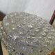 Wall-mounted ceiling light transparent glass vintage 1970s fixture