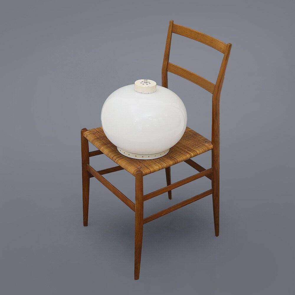 Chandelier with white glass diffuser, 1960s