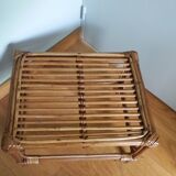 Wicker rattan end table