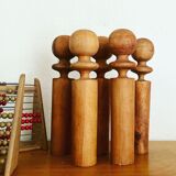 5 wooden keels