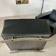 Lot 2 roche bobois designer leather armchairs 80s vintage custom aviator shape