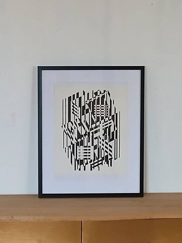 Victor vasarely sérigraphie d'après l'œuvre afa 1955