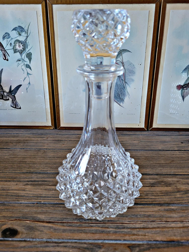 Diamond point wine carafe - Arques Longchamp Crystal?