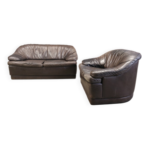 Canapés en cuir vintage,