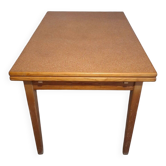 Table salle à manger années 50 avec rallonges coulissantes