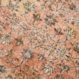 5x9 Bordered Floral Turkish Vintage Area Rug, 159x290Cm