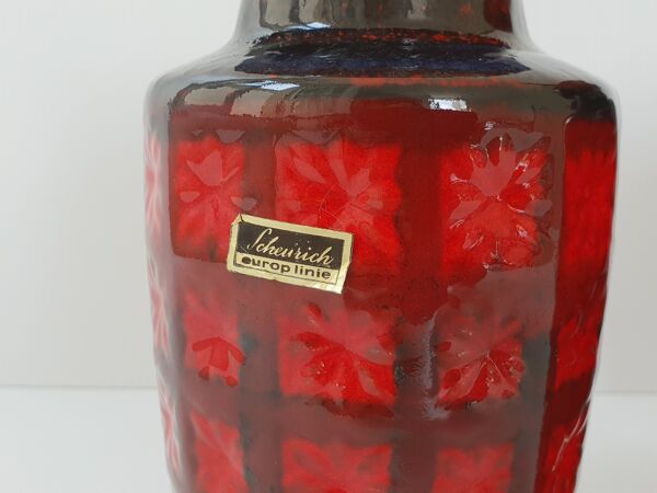 Suite de 3 vases Scheurich 1970 vintage