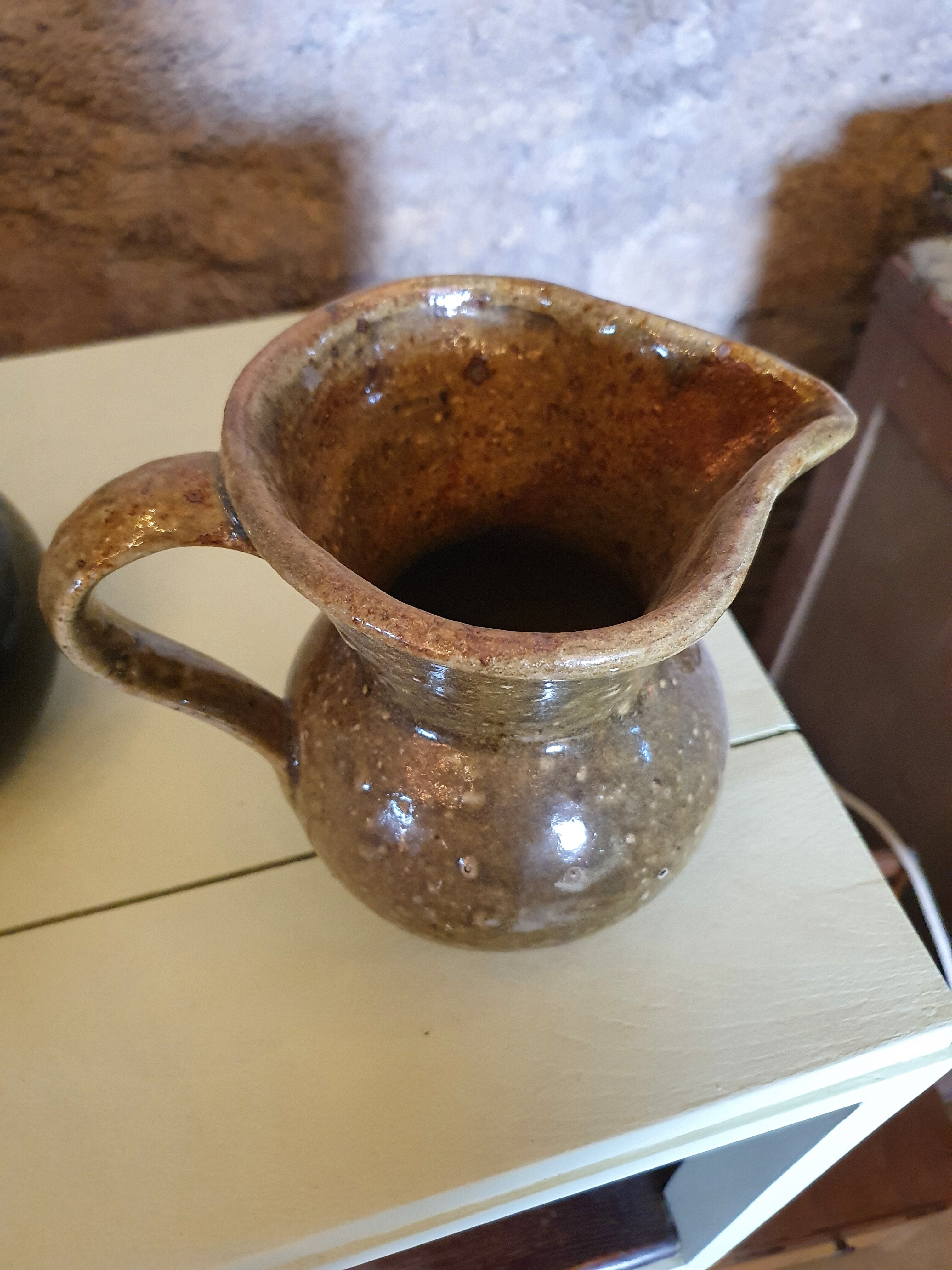 Green sandstone decanter