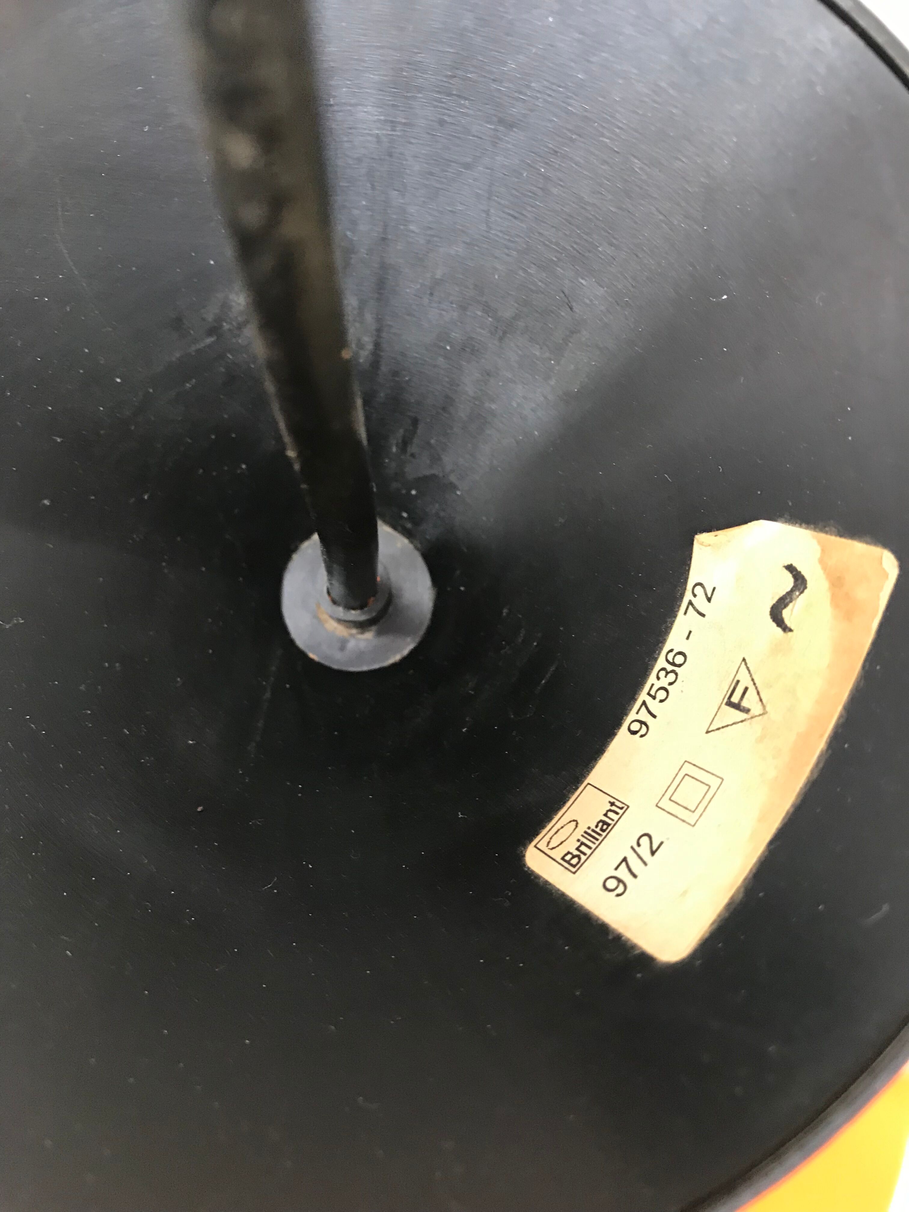 Orange metal suspension