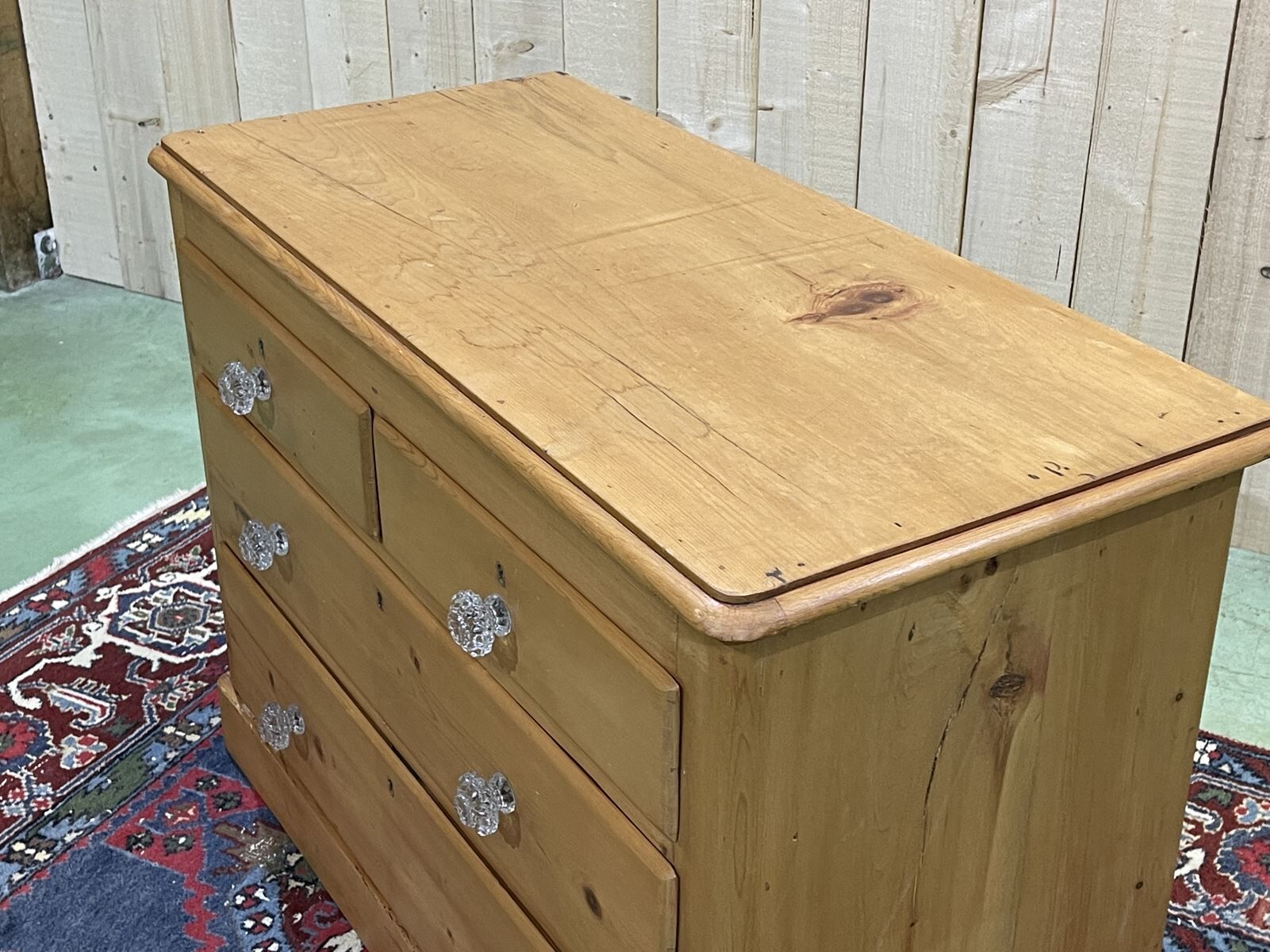 English chest of drawers in fir - early XXth