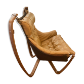 Leather armchair by Sigurd Ressel
