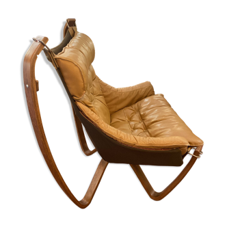 Fauteuil en cuir de Sigurd Ressel