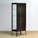 Polished iron medicine cabinet, 1920s