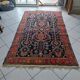 Ancien tapis persan noué main décor arbre de vie 230x140cm