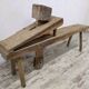Old tané bench