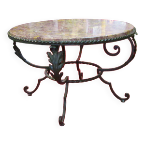 gueridon bas fer forgé