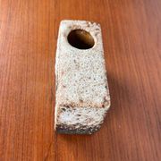 Brutalist Fat Lava vase from the mid-century by Van Woerden for Vest Keramik, 1960s.
