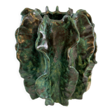 Valgo iridescent green design vase