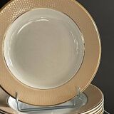 6 deep plates from L'Amandinoise model "Chamois" beige in very good condition.